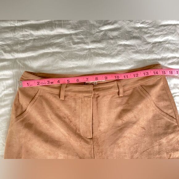 Sugar+Lips NWT wide leg high waisted faux suede pants Size medium - Picture 7 of 13